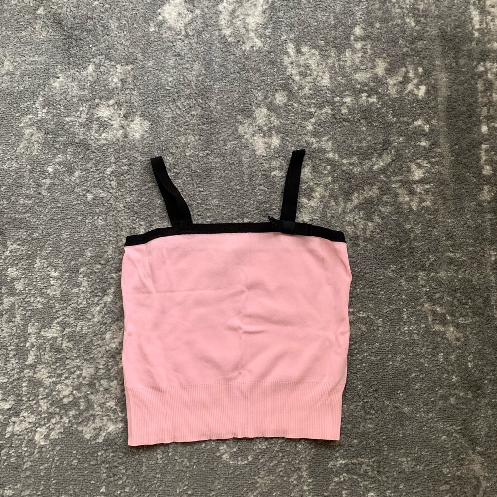 bubble gum pink tank top